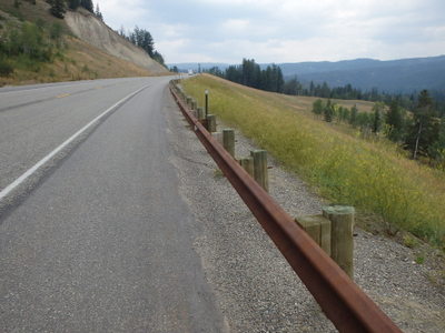 GDMBR: A view of the Blackrock River Valley as we climbed up toward Togwotee Pass.